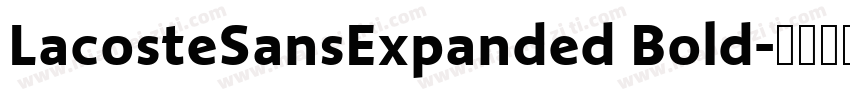 LacosteSansExpanded Bold字体转换